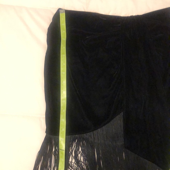 Zara velvet fringe skirt - Picture 6 of 7